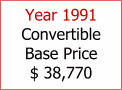 Year 1991 Convertible Base Price $ 38,770